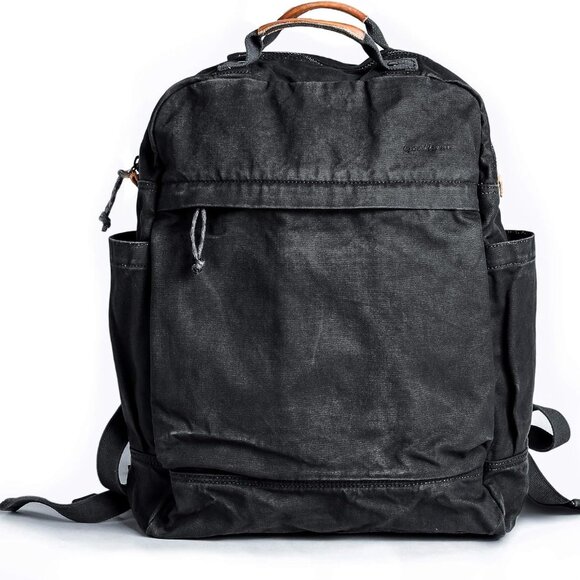 Canvas Backpack for Women Vintage Style Zipper Bag Men's Casual Daypack Cloth Ou